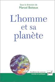 Cover of: L'Homme et sa Planète