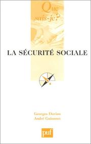 Cover of: La Sécurite sociale