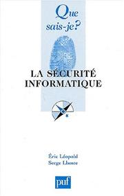 Cover of: La Sécurité informatique