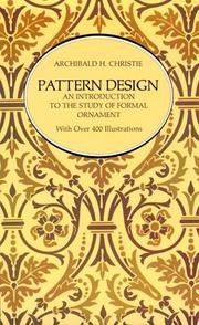 Cover of: Pattern design: an introduction to the study of formal ornament