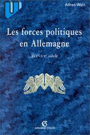 Cover of: Les forces politiques en Allemagne: XIXe-XXe siècle