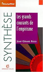Cover of: Les grands courants de l'empirisme