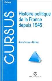 Cover of: Histoire Politique De La France