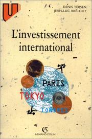 Cover of: L'investissement international