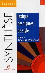 Cover of: Lexique des figures de style