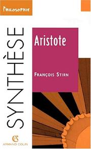 Cover of: Aristote