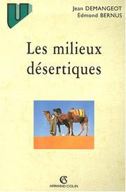 Cover of: Les milieux desertiques by E. J. /Bernus Demangeot