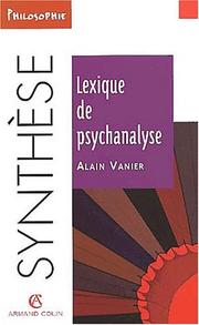 Cover of: Lexique de psychanalyse