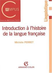 Cover of: Introduction a L'Histoire De La Langue Francaise