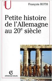 Cover of: Petite histoire de l'Allemagne au 20e siecle
