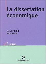 Cover of: Dissertation economique 2ed np by Etienne