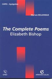 Cover of: The complete poems by Bishop