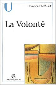 Cover of: La volonte