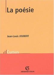 Cover of: La poesie