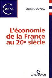 Cover of: L'Economie De La France Au 20e Siecle