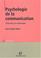 Cover of: Psychologie de la communication 