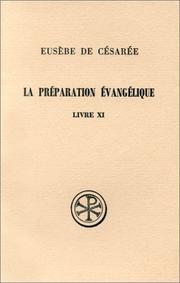 Cover of: La préparation évangélique, livre 11