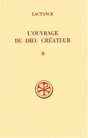 Cover of: L'ouvrage du Dieu créateur, tome 2
