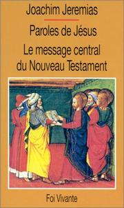 Cover of: Paroles de Jésus