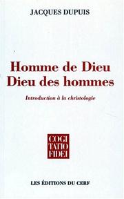 Cover of: Homme de Dieu, Dieu des hommes