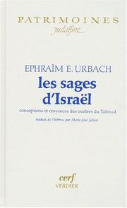 Cover of: Les sages d'Israël by Ephraïm E. (Ephraïm Elimelekh) Urbach