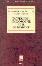 Cover of: Profession philosophe, Siger de Brabant