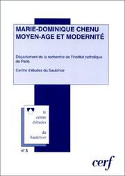 Cover of: Marie-Dominique Chenu  by Centre d'études du Saulchoir