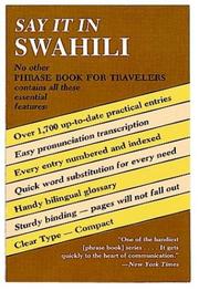 Cover of: Say it in Swahili