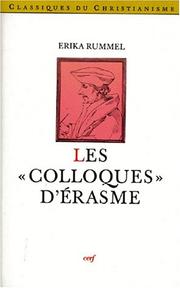 Cover of: Les colloques d'Erasme by E. Rummel