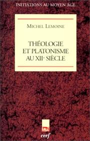 Cover of: Théologie et platonisme au XIIe siècle