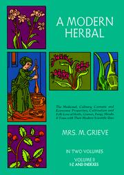 Cover of: A Modern Herbal (Volume 2, I-Z and Indexes)