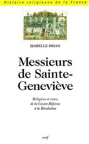 Cover of: Messieurs de Sainte-Geneviève by Isabelle Brian