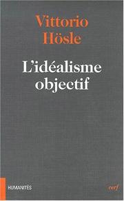 Cover of: Idéalisme objectif