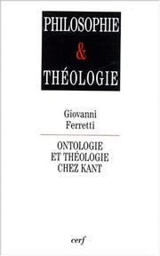 Cover of: Ontologie et théologie chez Kant