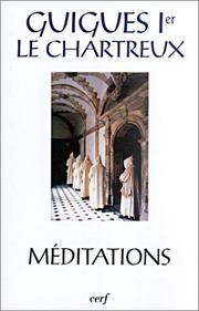 Front cover of Méditations by Guigues Ier Le Chartreux