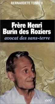 Cover of: Frère Henri Burin des Roziers  by Bernardete Toneto, Denise Parisel-Verdier, Paul Parisel-Verdier