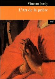 Cover of: L'Art de la prière by Vincent Jordy