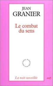 Cover of: Le Combat du sens