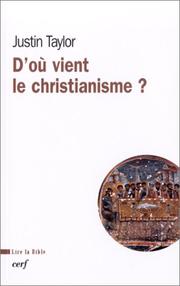 Cover of: D'où vient le christianisme ?