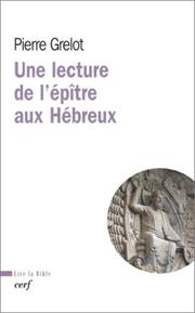 Cover of: Une lecture de l'épître aux hébreux
