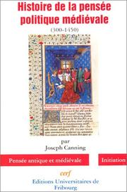 Cover of: Histoire de la pensée politique médiévale
