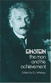 Cover of: Einstein, the man and his achievement