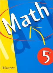 Cover of: Mathématiques, 5e by Corrieu, Batier, Philippe Labro