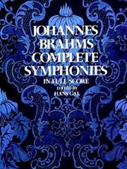 Cover of: Complete Symphonies (Vienna Gesellschaft Der Musikfreunde Edition) by Johannes Brahms