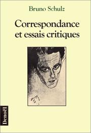 Cover of: Correspondance et essais critiques