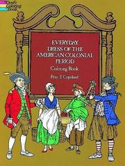 Cover of: Everyday Dress of the American Colonial Period Coloring Book