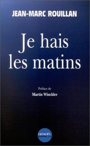 Cover of: Je hais les matins