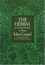 Cover of: The Herbal or General History of Plants (Deluxe Clothbound Edition) by John Gerard