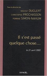 Cover of: Il s'est passe quelque chose