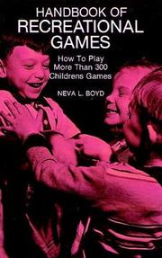 Cover of: Handbook of recreational games by Neva Leona Boyd